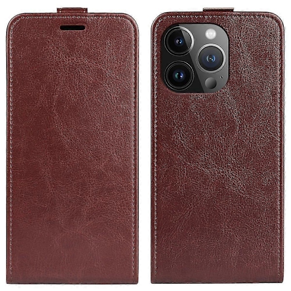iPhone 15 Pro pystysuuntainen läppäkotelo TPU+PU-nahkainen puhelinkuori matkapuhelimen suojus korttipaikoilla Multicolor Style A