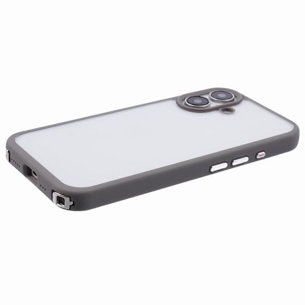 iPhone 16 -kotelo TPU+PC Kristallinkirkas takakansi kaulanauhan rei'illä Multicolor Style A