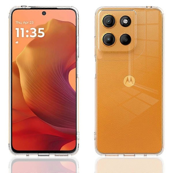 Til Motorola Moto G15 Power 4G Klar Telefon Cover TPU+Akryl Stødsikkert Telefon Bagcover