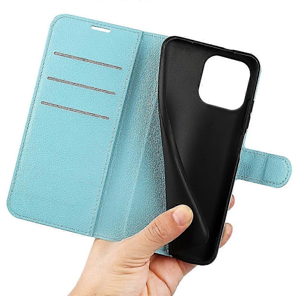 iPhone 16 Pro Max -lompakkokotelo, litsirakenteinen puhelimen nahkakansi Multicolor Style E