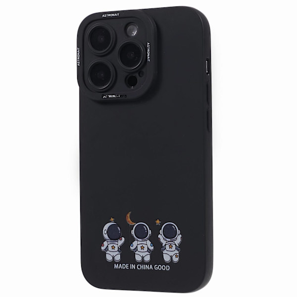 För Iphone 13 Pro Max Astronaut Design phone case Stötsäkert skyddande mjukt Tpu- cover Three Astronauts Black