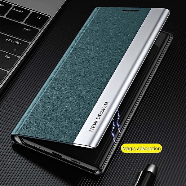 För Samsung Galaxy A14 5G/A14 4G Elektroplätering PU Läder Flip Ställ Skydd Mobilskal Multicolor Style H