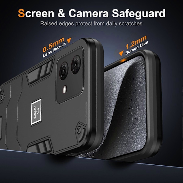 Motorola Moto G84 5G puhelinkotelo TPU+PC iskunkestävä kestävä suojus Multicolor Style A
