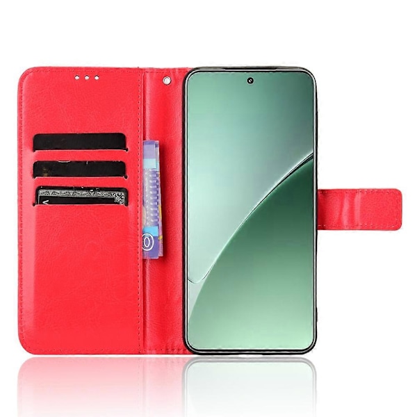 Til Xiaomi 15 Etui Crazy Horse Tekstur PU Læder Telefon Wallet Cover Multicolor Style B