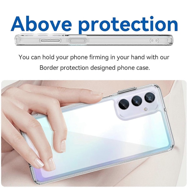 För Samsung Galaxy M54 5G/F54 5G Mobilskal TPU+Akryl Baksida (Stort Hål för Bakre Linsen)