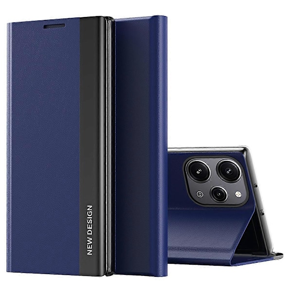 Läderfodral med Ställ för Xiaomi Redmi 12 4G/Redmi 12 5G/Redmi 12R 4G/Redmi Note 12R 5G/Poco M6 Pro 5G Multicolor Sapphire
