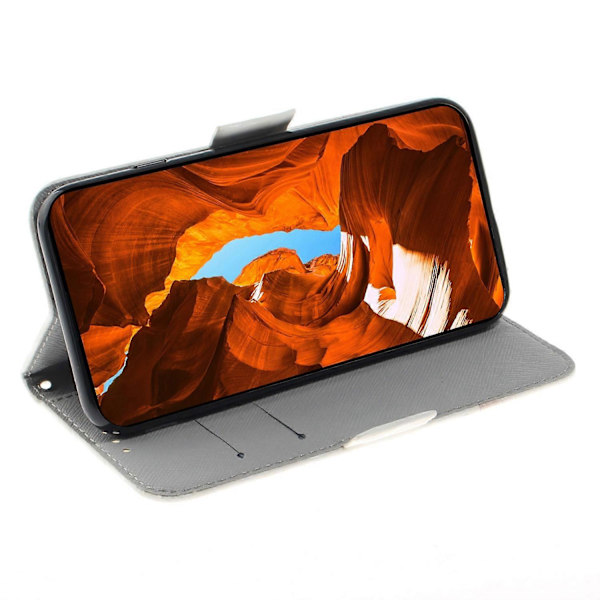 Til Samsung Galaxy A06 Etui Mønstertryk Læder Wallet Telefon Cover Multicolor Style E
