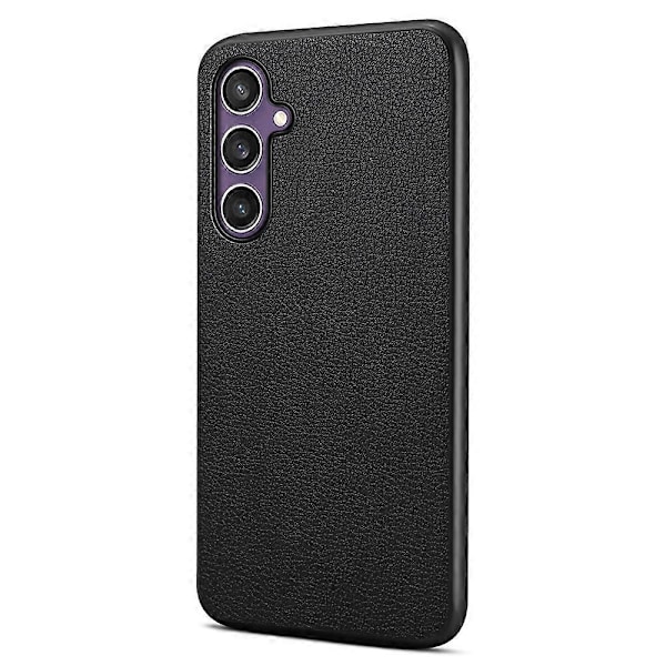 För Samsung Galaxy S25 Skal Kalvtextur Läder+PC+TPU Telefonskydd Multicolor Style D
