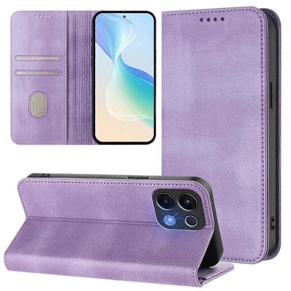 Plånboksfodral för Oppo K13 5G Retro Textur RFID-blockerande Läder Telefonskal Multicolor Light Purple
