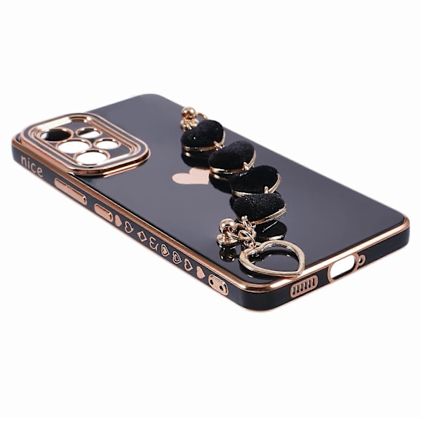 TPU-deksel med hjertekjedestropp og elektroplettert telefondeksel for Samsung Galaxy A52 4G/5G/A52s 5G Multicolor Style B
