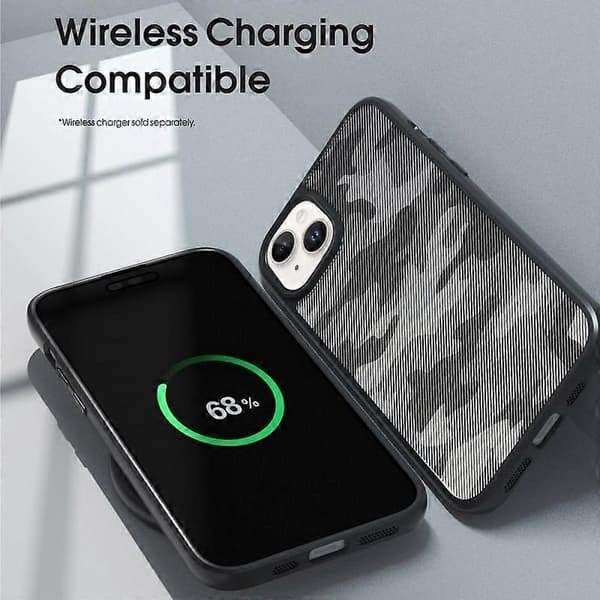 IBMRS Deksel til iPhone 14 Plus TPU+PC Fallsikkert Telefondeksel Beskyttelse Multicolor Matte Black