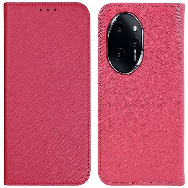 Læderetui til Honor 100 Pro 5G med magnetlukning og krydsmønster Multicolor Style E
