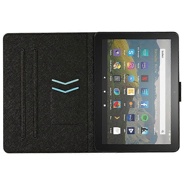 Fire Max 11 -älytabletin kotelo PU-nahkainen jalustakansi korttipaikalla Multicolor Style O
