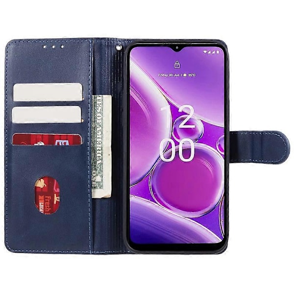 PU Læder Shell til Nokia G42 Kalvetekstur Cover Wallet Stand Magnetisk Lås Telefon Cover Multicolor Style B