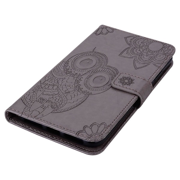 Til Samsung Galaxy A05 4G Etui Ugle Præget PU Læder Anti-drop Telefon Wallet Cover Multicolor Style E