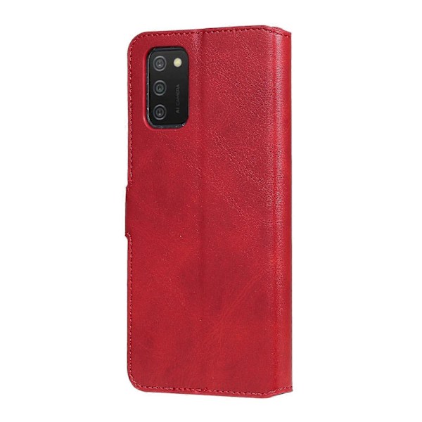 PU Læder Wallet Stand Folio Flip Beskyttende Telefon Cover til Samsung Galaxy A03s (164.2 x 75.9 x