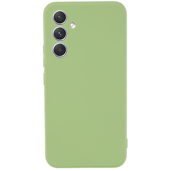 För Samsung Galaxy S23 Fe Fiberfoder Gummibelagt Tpu- cover anti-scratch case Matcha Green