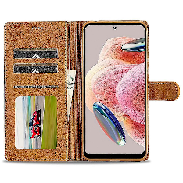 LC.IMEEKE Xiaomi Redmi Note 12 4G puhelinlompakkokotelo vasikannahkajäljitelmällä PU-nahkaa, jalustalla Multicolor Style C