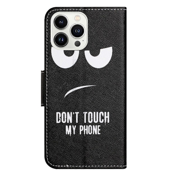 Til iPhone 15 Pro Max Mobiltelefon Etui Mønsterprint Læder Wallet Stand Telefon Cover Multicolor Style C