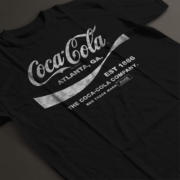 Coca Cola Drink 1886 T-shirt för män Black 3XL