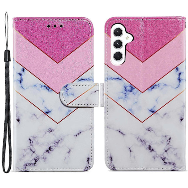 Til Samsung Galaxy A05s 4G Wallet Case PU Læder Mønster Print Telefon Cover Multicolor Style B