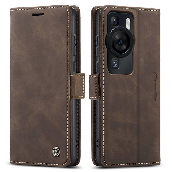 Huawei P60 Pro Kotelo CASEME 013 Sarjan Korttipidike Jalustalla Nahkainen Puhelinkotelo Multicolor Style D