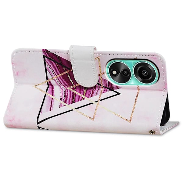 Oppo A38 4G -kotelo, kuvioitu PU-nahkainen jalustallinen lompakkokotelo Multicolor Style C