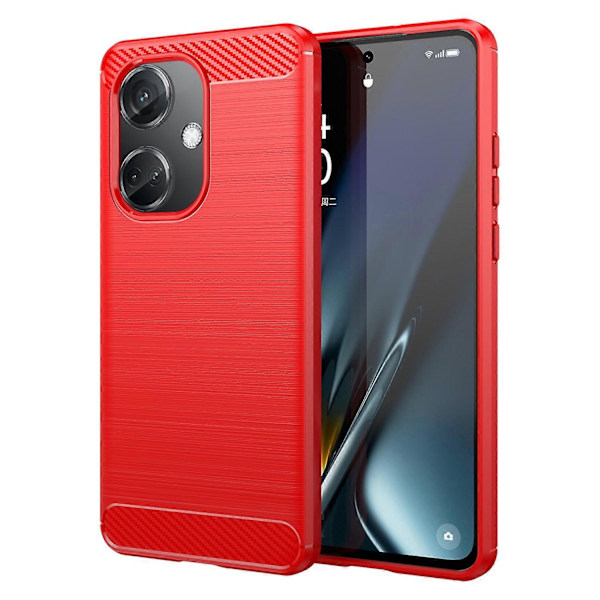 För OnePlus Nord CE3 5G Anti-drop Mobilskal Kolfibertextur Mjuk TPU Borstad Omslag Multicolor Style B