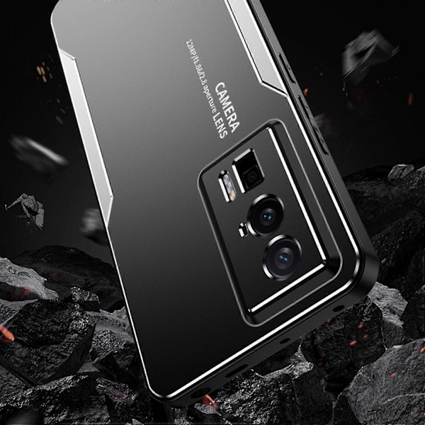 För Xiaomi Redmi K60 5G Telefonfodral Metall+TPU+PC Skydd Kamerlinsskydd Multicolor Style D