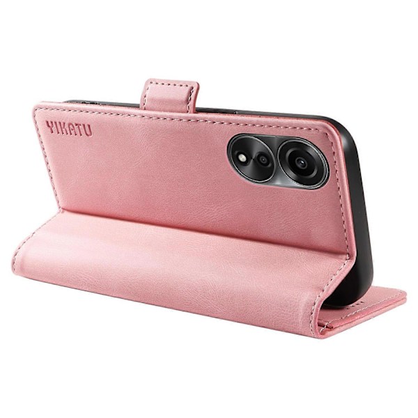 YIKATU YK-005 För Oppo A78 4G PU Läder Plånboksfodral Skinn-touch Ställ Flipskydd Multicolor Style F