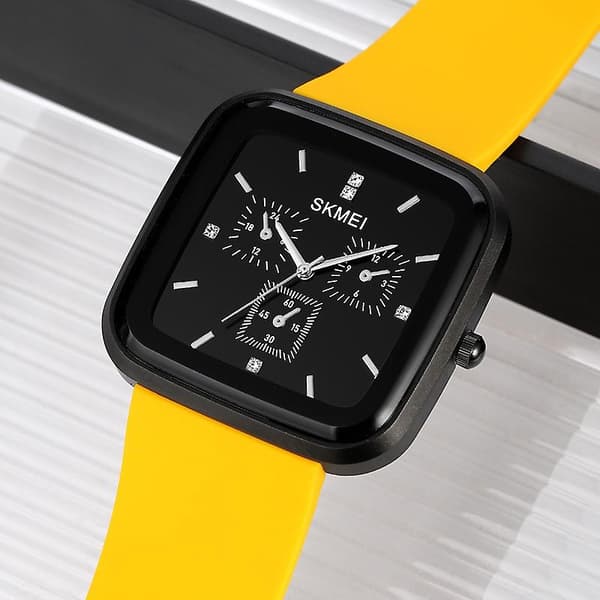 Skmei 1902 Vandtæt Quartz Ur Sort Silver black