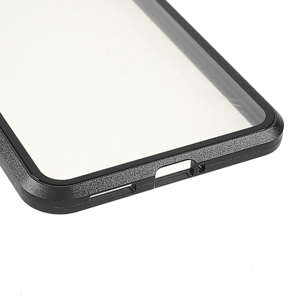 Vivo V21 5g puhelinkotelo 360 asteen täysi suoja metalli + karkaistu lasi magneettinen absorptio hybridikuori Black