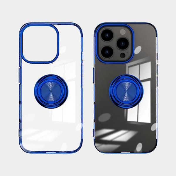 iPhone 16 Pro -kotelo, galvanointi, jalusta, TPU-puhelinkuori, magneettinen autoteline Multicolor Style E
