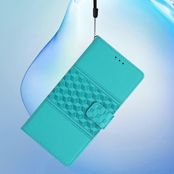 Til Samsung Galaxy A35 5G Telefon Cover Præget Rombe Tegnebog Stativ Læder Cover Multicolor Style D