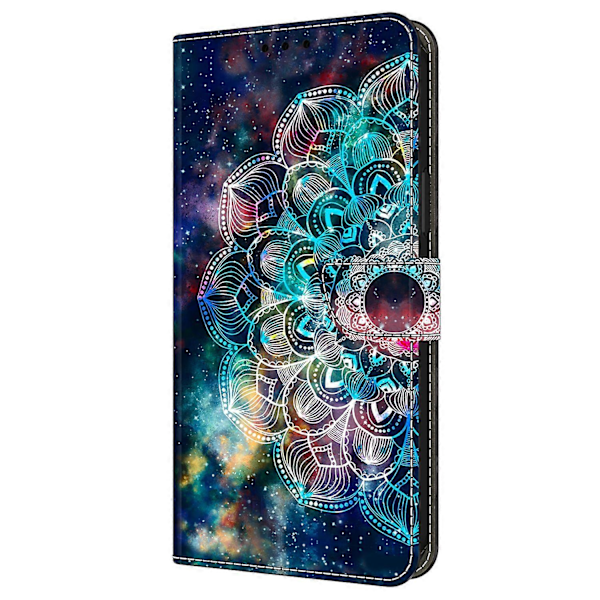 Skal för iPhone 16 Mönstertryckt Skyddande Fodral TPU+PU Läder Flip Telefonfodral Multicolor Style K