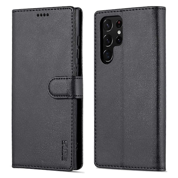 AZNS Fodral för Samsung Galaxy S24 Ultra Läder Skyddat Heltäckande Folio Flip Ställ Telefonskal Multicolor Style E