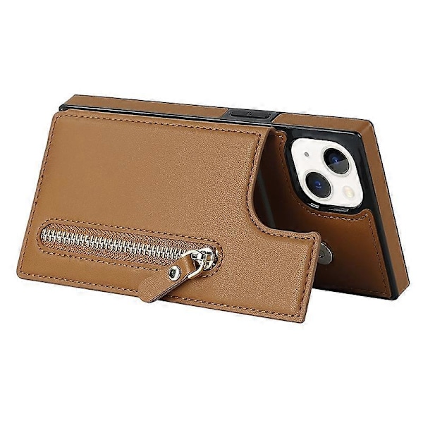 RFID-suojattu lompakkokotelo iPhone 15:lle TPU+PU-jalustalla ja olkahihnalla Multicolor Style E