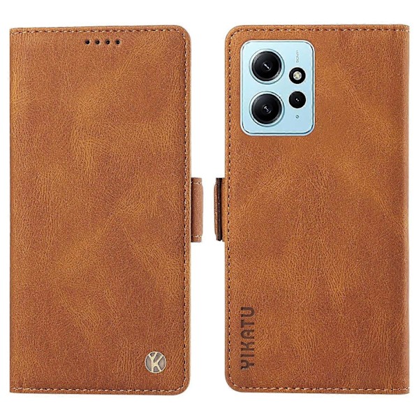YIKATU YK-005 Til Xiaomi Redmi Note 12 4G Hud-berørings Telefon Cover PU Læder Wallet Stand Shell Multicolor Style C