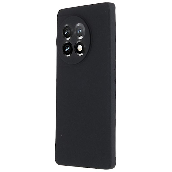 Mjukt Tpu phone case för Oneplus 11 5g , dubbelsidigt matt skyddande cover Black