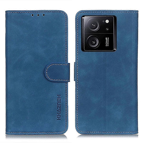 KHAZNEH Fodral för Xiaomi 13T/13T Pro/Redmi K60 Ultra med Ställ, PU Läder Retro Textur Skal Multicolor Style C