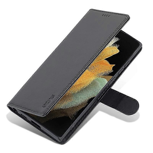 AZNS Fodral för Samsung Galaxy S24 Ultra Läder Skyddat Heltäckande Folio Flip Ställ Telefonskal Multicolor Style E