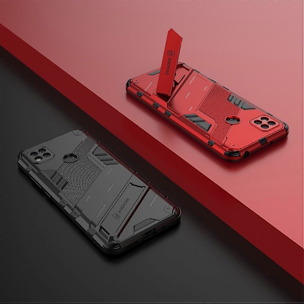 Stativdesign Anti-Fall PC + TPU Hybrid Skal Fodral för Xiaomi Redmi 9C/Redmi 9C NFC