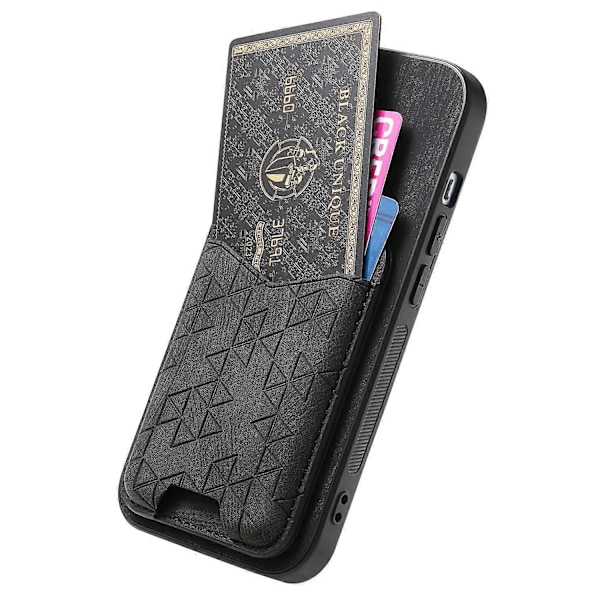 Til Samsung Galaxy S24 Ultra Etui Præget Mønster Kortholder Støtteben Læder Bagcover Multicolor Style D