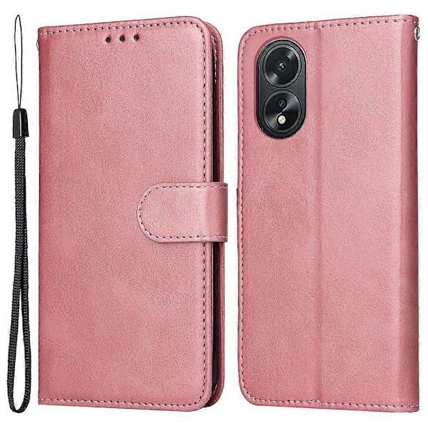 Til Oppo A38 4G Etui Wallet Telefon Stand Shell PU Læder Cover med Kalvetekstur Multicolor Style D