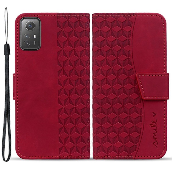 För Xiaomi Redmi Note 12S 4G Fodral Präglat PU Läder Fallsäkert Telefonskal Multicolor Style C