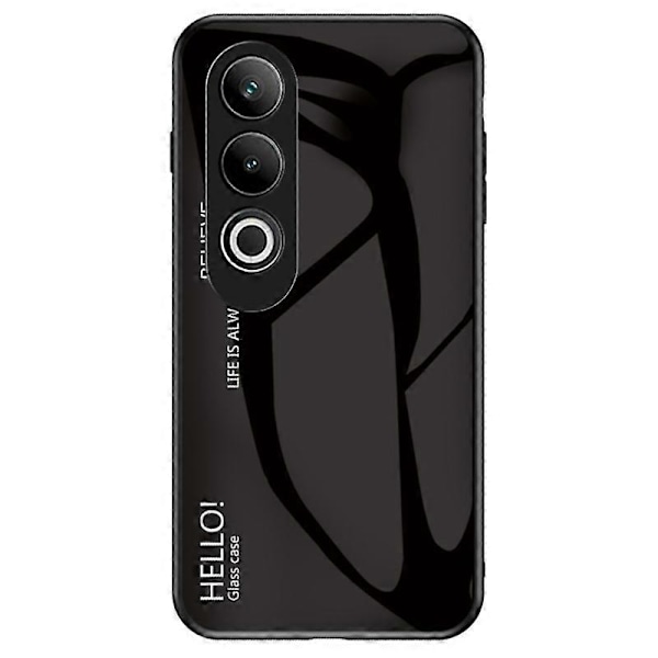 Til OnePlus Nord CE4 5G Etui Hærdet Glas Gradient Farve Telefon Cover Multicolor Style H