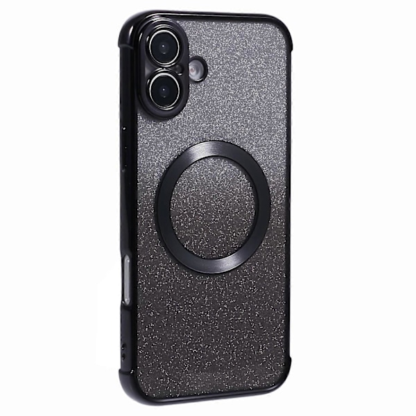 Til iPhone 16 Plus Cover Kompatibel med MagSafe Elektroplettering TPU Gradient Glitter Telefon Cover Multicolor Style B