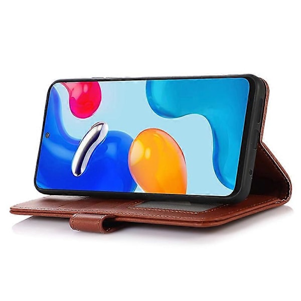 Til Samsung Galaxy A05 4G Etui Ko Læder Tekstur Anti-Ridse Læder Telefon Stand Cover Wallet Multicolor Style D