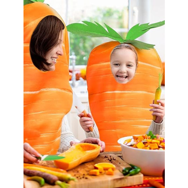 Påsk Barn Morot Kostym Orange Halloween Morot Cosplay Kostym