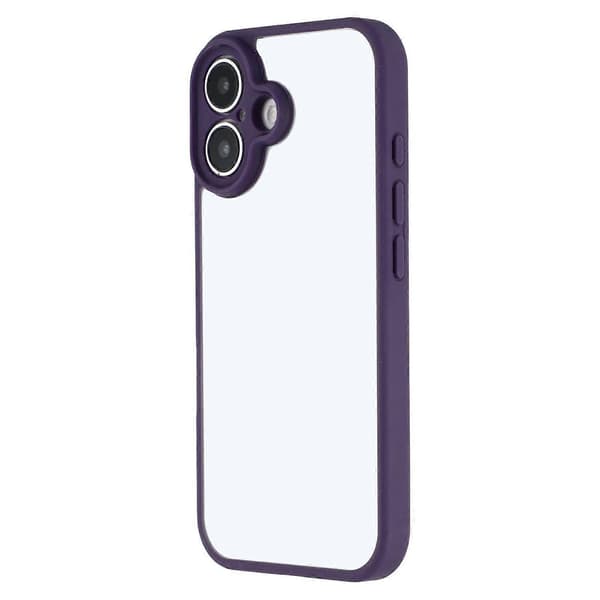 För iPhone 16 Mobilskal TPU+Akryl Klar Baksida Multicolor Purple